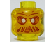 Part No: 3626pb3337  Name: Minifigure, Head Alien Ghost with White Eyes, Bright Light Orange Face, Open Mouth Frown with Slime Pattern