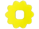 Part No: 46468  Name: Clikits, Icon Accent Rubber Flower 10 Petals 2 3/4 x 2 3/4