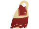 Part No: 107407  Name: Minifigure Cape Cloth, Narrow with Single Top Hole and Tattered Edge with Dark Red Shapes Pattern