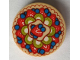 Part No: 14769pb396  Name: Tile, Round 2 x 2 with Bottom Stud Holder with Strawberry, Kiwi, and Blueberry Fruit Pie / Pavlova Pattern (BAM)