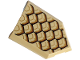 Part No: 22385pb290  Name: Tile, Modified 2 x 3 Pentagonal with Gold, Black and Dark Orange Dragon Scales Pattern