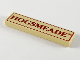 Part No: 2431pb0022  Name: Tile 1 x 4 with Dark Red 'HOGSMEADE' and Border Pattern