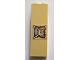 Part No: 2454pb135  Name: Brick 1 x 2 x 5 with Worn Ghostbusters Minifigure Picture Pattern #2 (Sticker) - Set 75827