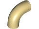 Part No: 25214  Name: Brick, Round Tube 1 x 1 d. 90 degrees Elbow Macaroni - No Stud - Type 2 - Axle Hole