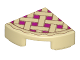 Part No: 25269pb001  Name: Tile, Round 1 x 1 Quarter with Lattice Pie Pattern