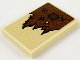 Part No: 26603pb109  Name: Tile 2 x 3 with Reddish Brown Tattered Cloth and Dark Brown Patch Pattern (Sticker) - Set 75967