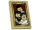Part No: 26603pb152  Name: Tile 2 x 3 with Dursley Family Portrait in Gold Frame Pattern (Sticker) - Set 75968