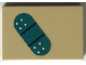 Part No: 26603pb564  Name: Tile 2 x 3 with Dark Turquoise Bandage Pattern (Sticker) - Set 41744