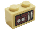 Part No: 3004pb231  Name: Brick 1 x 2 with Clock Weights Pattern (Sticker) - Set 75980