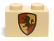 Part No: 3004px11  Name: Brick 1 x 2 with HP Gryffindor Shield Pattern