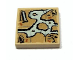 Part No: 3068pb0407  Name: Tile 2 x 2 with Map Cave, Tree, House, Waterfall Pattern