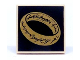 Part No: 3068pb0823  Name: Tile 2 x 2 with LotR Gold Ring on Black Background Pattern