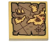 Part No: 3068pb0884  Name: Tile 2 x 2 with Map Islands, Anchor and Ship Pattern (Sticker) - Set 79008