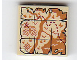 Part No: 3068pb1088  Name: Tile 2 x 2 with Map River, Mountains, Waves and Red 'X' Pattern
