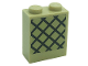 Part No: 3245cpb181  Name: Brick 1 x 2 x 2 with Inside Stud Holder with Lattice Pattern (Sticker) - Set 71043