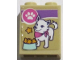 Part No: 3245cpb245  Name: Brick 1 x 2 x 2 with Inside Stud Holder with Paw Print, White Dog and Star Treats in Bowl Pattern (Sticker) - Set 41691