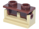 Part No: 3937c12  Name: Hinge Brick 1 x 2 with Reddish Brown Top Plate (3937 / 3938)