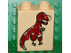 Part No: 4066pb190  Name: Duplo, Brick 1 x 2 x 2 with Cave Painting Dinosaur Pattern