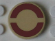 Part No: 4150pb168  Name: Tile, Round 2 x 2 with Dark Red SW Semicircles on Transparent Background Pattern (Sticker) (Undetermined Type)