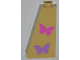 Part No: 4460pb011  Name: Slope 75 2 x 1 x 3 with 2 Butterflies Pattern (Stickers) - Set 3189