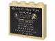 Part No: 49311pb040  Name: Brick 1 x 4 x 3 with 'BATTLE OF NEW YORK MEMORIAL', Avengers Logo and Names List Pattern (Sticker) - Set 76269