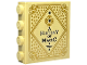 Part No: 49311pb041  Name: Brick 1 x 4 x 3 with Black 'A HISTORY OF MAGIC' and Gold Ornate Book Cover with Stars Pattern (Sticker) - Set 76425