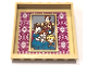 Part No: 59349pb330  Name: Panel 1 x 6 x 5 with Portrait of Elsa, Anna, King, and Queen of Arendelle on Magenta and White Wallpaper Pattern (Sticker) - Set 41167