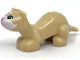 Part No: 6903pb02  Name: Ferret, Friends Style with White Face, Bright Pink Nose and Mouth and Black Eyes Pattern