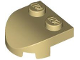 Part No: 7037  Name: Brick, Round 2 x 2 x 2/3 Half Circle Extended with 2 Studs and Curved Top