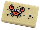 Part No: 85984pb446  Name: Slope 30 1 x 2 x 2/3 with Coral Crab and Black Dots Pattern (Sticker) - Set 41412