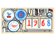 Part No: 87079pb0354  Name: Tile 2 x 4 with Pipes, Gauges, Clocks and '1968' Pattern