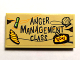 Part No: 87079pb0649  Name: Tile 2 x 4 with 'Anger Management Class' and 'TODAY' Pattern (Sticker) - Set 75823