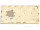 Part No: 87079pb1352  Name: Tile 2 x 4 with Dark Tan Litter Pan, Splashes and Dots Pattern