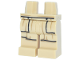 Part No: 970c00pb1837  Name: Hips and Legs with SW Jedi Robe Ends with Black Trim and Dark Tan Creases Pattern