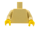 Part No: 973c067  Name: Torso Plain / Tan Arms / Yellow Hands