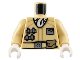 Part No: 973pb0623c01  Name: Torso SW Hoth Rebel Jacket with White Scarf and Tan Belt Pattern / Tan Arms / White Hands
