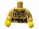 Part No: 973pb0935c01  Name: Torso Safari Shirt with Pockets, Belt, Key Ring and 'ZOO' Pattern / Tan Arms / Yellow Hands