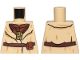 Part No: 973pb3101  Name: Torso SW Layered Shirt Yoda, Reddish Brown Undershirt, Dark Brown Belt and Pan Flute Pattern