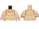 Part No: 973pb4704c01  Name: Torso SW Tan Undershirt, Creased Pattern (Luke Skywalker) / Light Nougat Arms / Light Nougat Hands