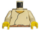 Part No: 973px82ac01  Name: Torso SW Closed Shirt, Brown Belt, Yellow Neck Pattern / Tan Arms / Yellow Hands