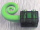 Part No: 40697a  Name: Duplo, Brick 2 x 2 with Rubber Tail Curled