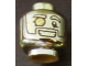 Part No: 3626pb2152  Name: Minifigure, Head Glasses with Monocle, Wide Grin with Teeth Pattern (Mr. Gold)