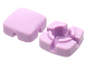 Part No: 45469  Name: Clikits, Icon Square 2 x 2 Small with Hole, Frosted (Solid and Transparent Colors)