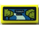 Part No: 3069pb1375  Name: Tile 1 x 2 with Display Screen with Trees, Path and '35km/h' Pattern (Sticker) - Set 41744