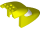 Part No: 69953pb01  Name: Aircraft Fuselage Forward Top Curved 6 x 10 x 4 with 2 Window Panes with Molded Trans-Clear Glass Pattern