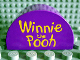 Part No: 31213px01  Name: Duplo, Brick 2 x 4 x 2 Slope Curved Double with Yellow 'Winnie the Pooh' Pattern