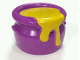 Part No: 31282pb01  Name: Duplo Utensil Honey Pot with Yellow Honey Pattern