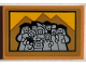 Part No: 26603pb248  Name: Tile 2 x 3 with Picture of Minifigures with Rat and Pyramids Pattern (Sticker) - Set 76403