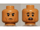 Part No: 3626cpb2586  Name: Minifigure, Head Dual Sided Black Eyebrows, Cheek Lines, Sweat Drops Calm / Scared Pattern - Hollow Stud