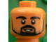 Part No: 3626pb1605  Name: Minifigure, Head Black Beard and Stubble, White Pupils, Small Open Smile Pattern (Sami Khedira)